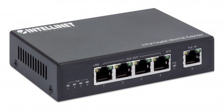 EAN 0766623561617 - Intellinet 561617 ampliador de red Transmisor de red Negro 10, 100, 1000 Mbit/s imagen 2