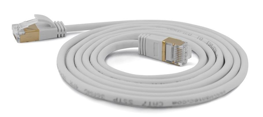 Cable Wantec De Red Smp Cat7 Me. Cat6a D=4mm 0,10m Gris