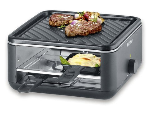 Severin Black Line Lite Mini Parrilla Raclette Rg 2360 Negro, 800 Vatios 4008146044632