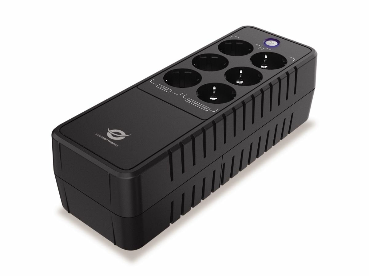 Sai Conceptronic Zeus09e Sistema De Alimentación Ininterrumpida (Ups) En Espera (Fuera De Línea) O Standby (Offline) 0,85 Kva 490 W 6 Salidas Ac