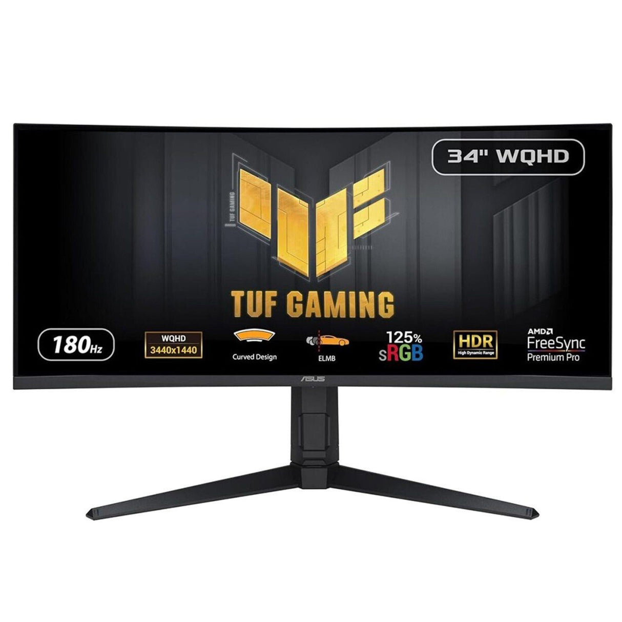 EAN 4711387184592 - ASUS TUF Gaming VG34VQL3A pantalla para PC 86,4 cm (34") 3440 x 1440 Pixeles UltraWide Quad HD LCD Negro imagen 1
