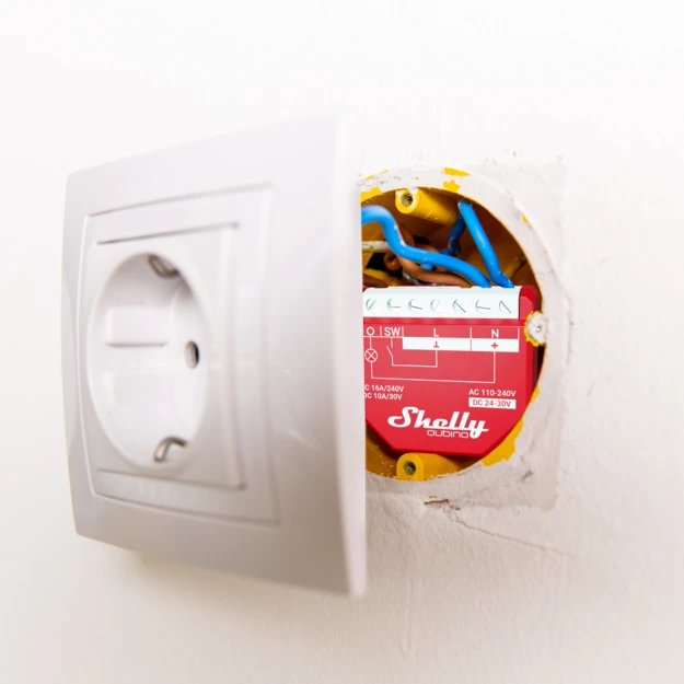 EAN 3800235269022 - Shelly Qubino Wawe 1PM Interruptor inteligente Rojo imagen 3