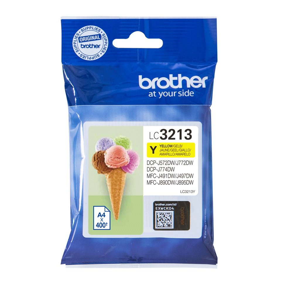 EAN 4977766762281 - Brother LC3213Y cartucho de tinta 1 pieza(s) Original Alto rendimiento (XL) Amarillo imagen 1