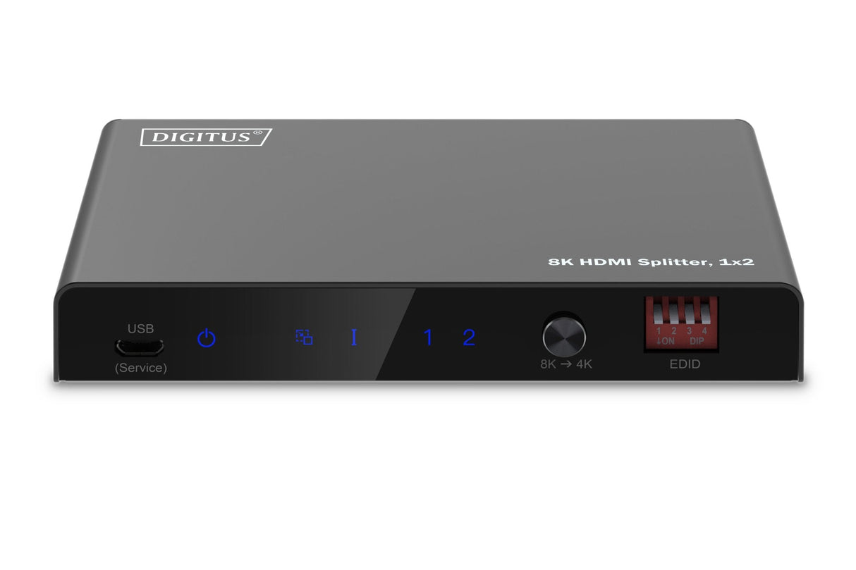 Digitus 1x2 Hdmi Splitter 8k/60hz (4:4:4) Toslink Mereo Edid Control