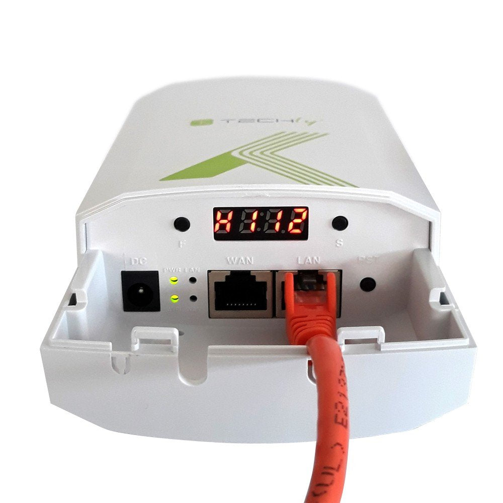 Techly I-Wl-Cpe880 Dispositivo Externo Cpe/Punto De Acceso/Repetidor 5.8ghz 15dbi 300mb/S