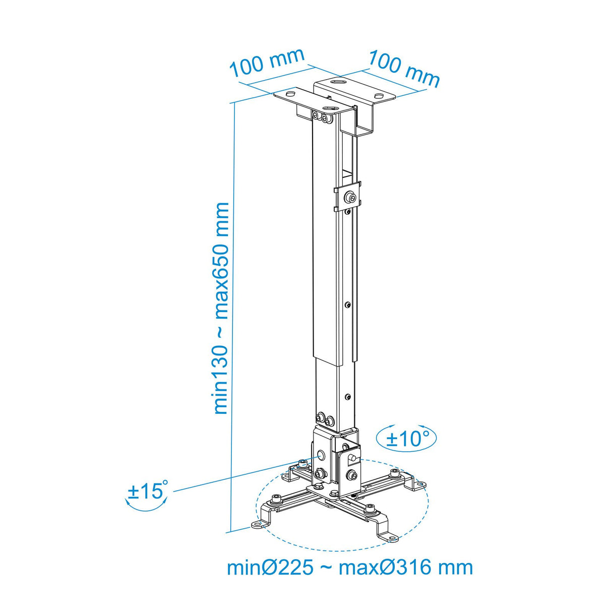EAN 8433281003194 - TooQ PJ2012T-S montaje para projector imagen 7