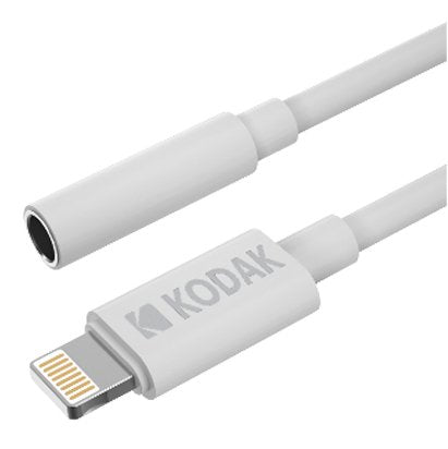 Kodak Cable Aux A Lightning 11cm Caja Blanco