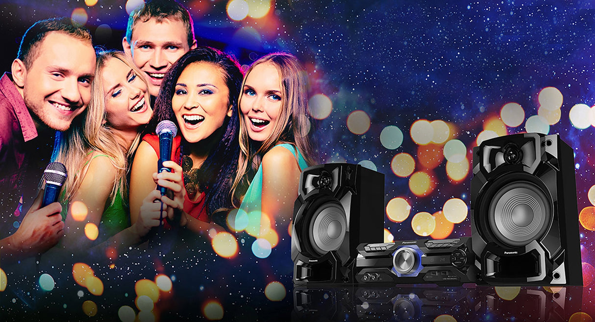 Mini Cadena De Música Panasonic Sc-Akx520 Para Uso Doméstico 650 W Negro