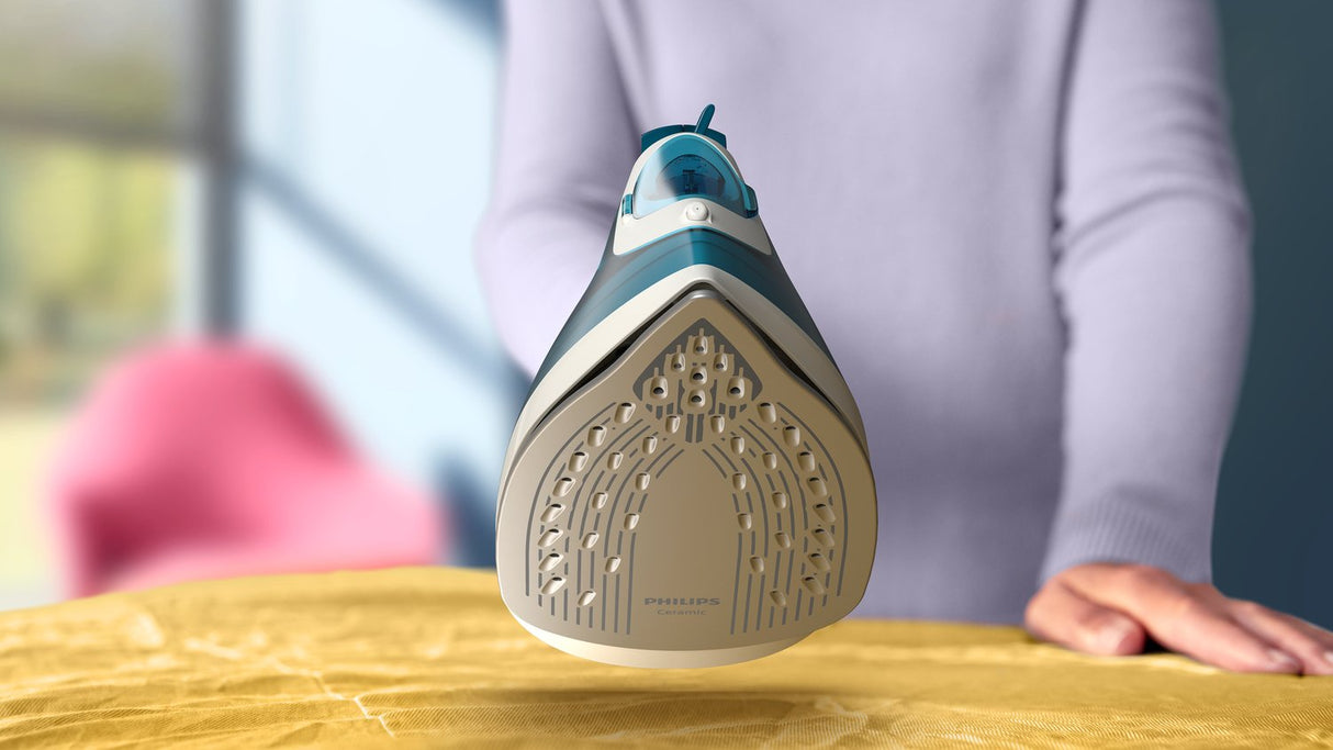 EAN 8720389044601 - Philips 2000 series DST2020/90 plancha Plancha a vapor Suela de cerámica 2000 W Color aguamarina imagen 3