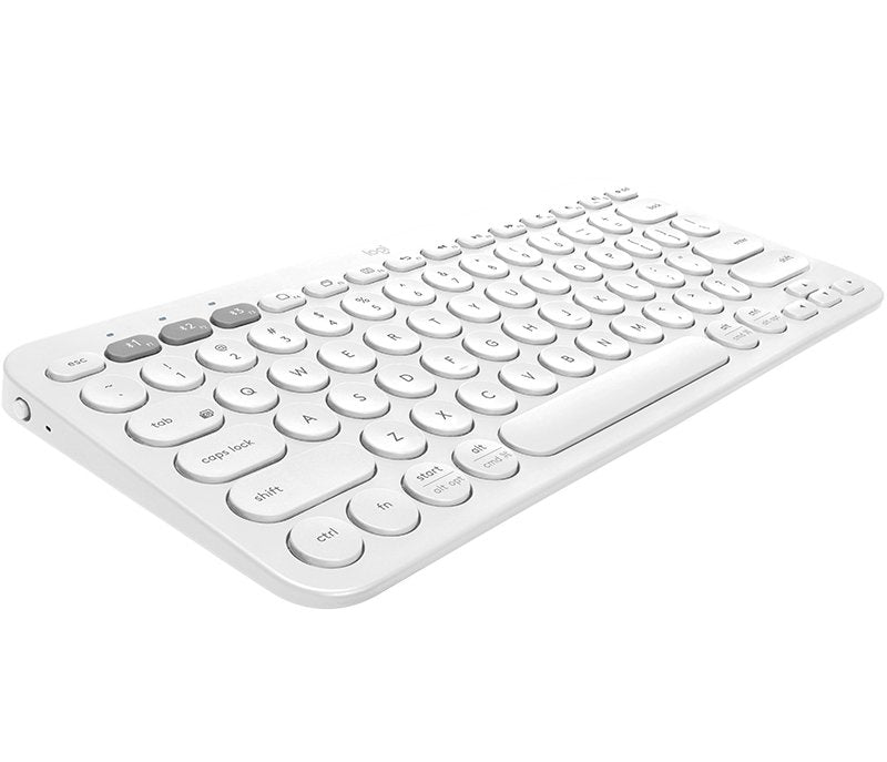 Teclado Alemán Logitech K380 Multi-Device Bluetooth Qwertz Blanco