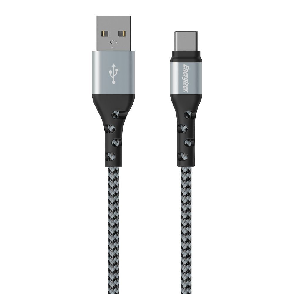 Cable Energizer C520ckbk Usb 2.0 2 M Usb A Usb C Negro, Plata