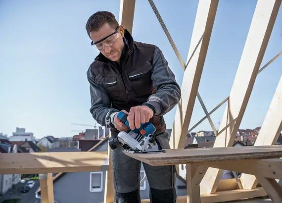 Sierra Circular Manual A Batería Bosch Gks 18v-57-2 Profesional, 18volt 06016c1202