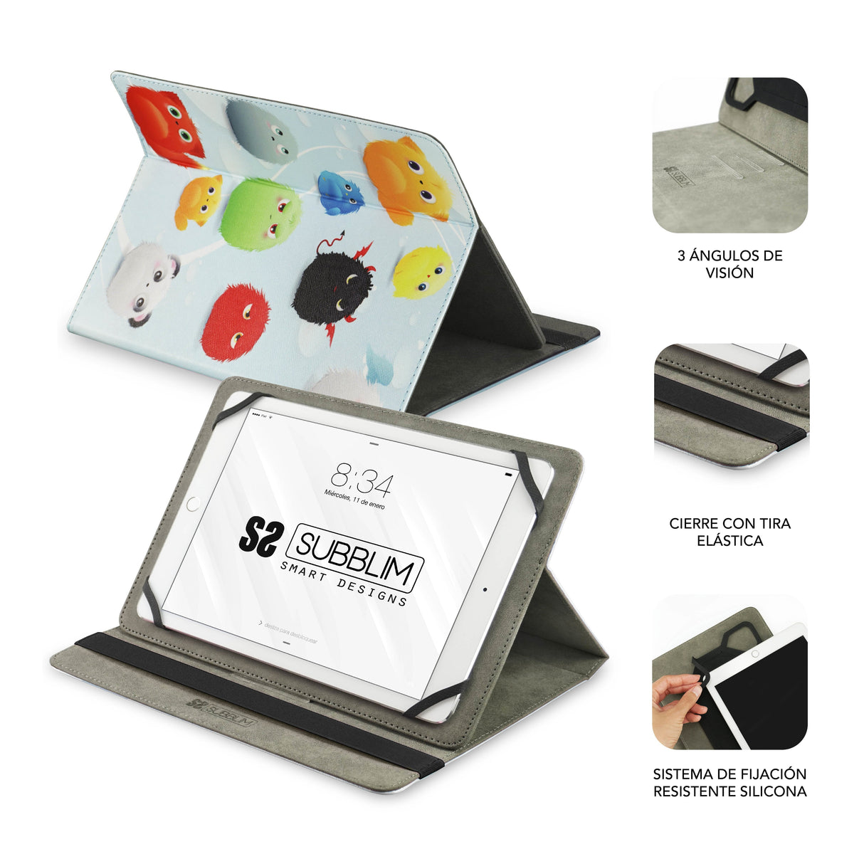 EAN 8436586740931 - SUBBLIM SUB-CUT-4TC001 funda para tablet 25,6 cm (10.1") Folio imagen 2