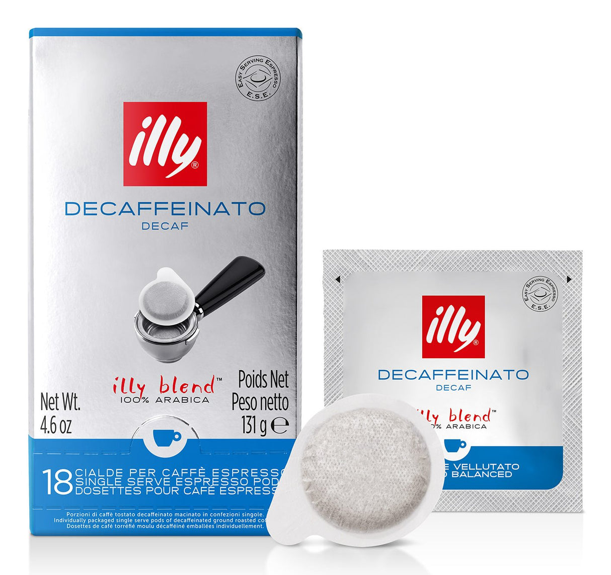 Illy Ese-Pads Entkoffeiniert / Decaf 18 Piezas