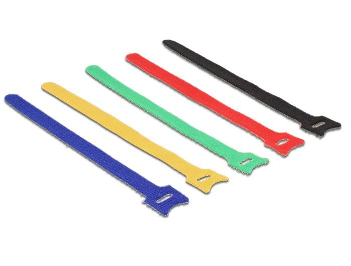 Delock Klett-Cablebinder Farbig L 240 X B 12 Mm 10 Stück