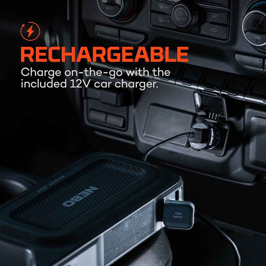 Arrancador 800amps+Powerbank 8100 Mah Assist 800 Jump Starter. Nebo