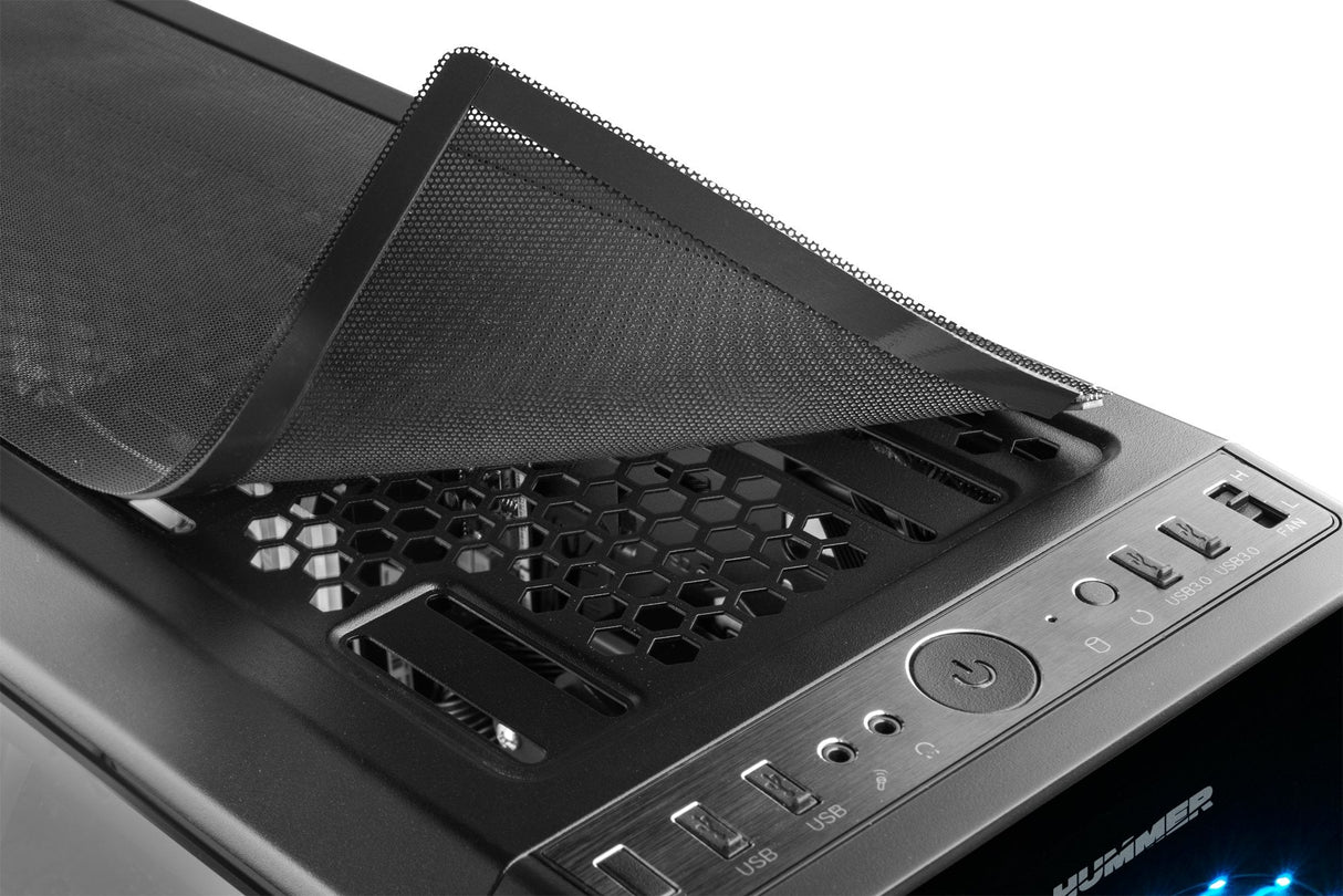 Caja Pc Nox Atx Hummer Tgx. Torre. Cristal Templado Usb 3.0 Con Ventiladores