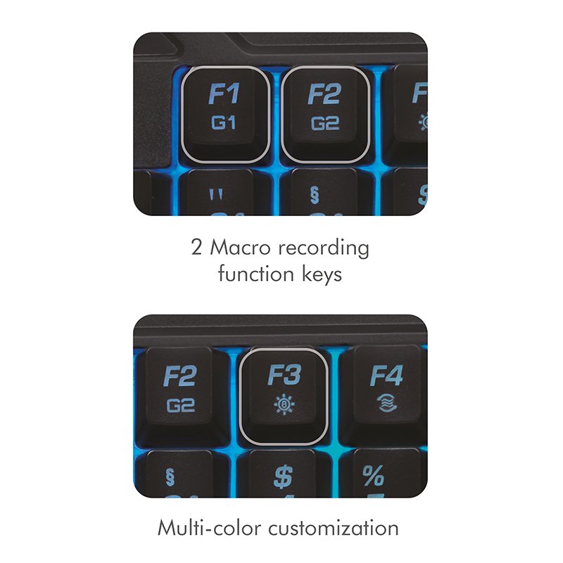 Logilink Id0181 Teclado Inglés Gaming Cable Usb Negro