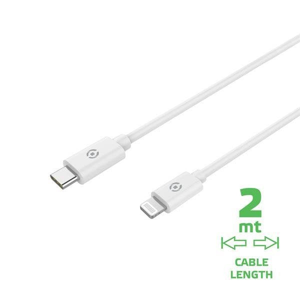 Cable Tipo C A Lightning 2m Blanco
