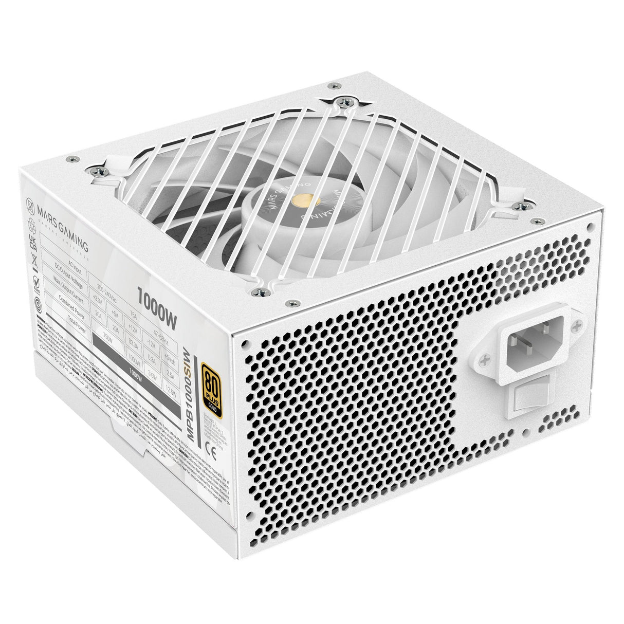 EAN 8435693110651 - Mars Gaming MPB1000SIW unidad de fuente de alimentación 1000 W 24-pin ATX ATX Blanco imagen 5
