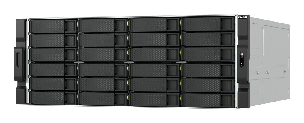 Servidor Nas Qnap Ts-H2477xu-Rp 24 Compartimentos Montaje En Bastidor Sata 6gb/S Raid 0 1 5 6 10 50 60 Jbod Ram 32 Gb Gigabit Ethernet / 2.5 Gigabit Ethernet / 10 Gigabit Ethernet Iscsi Soporta 4u