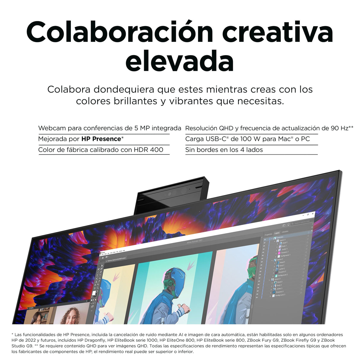 Monitor Hp Z24m G3 23.8p Ips 2560 X 1440 Hdmi Altavoces