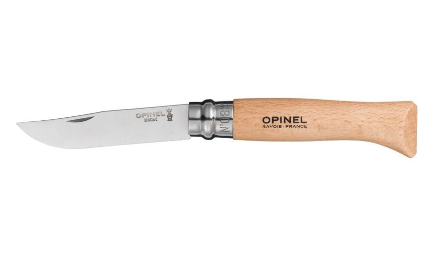 Opinel Navaja De Bolsillo No. 08 Inkl. Etui Mit Edelstahlklinge
