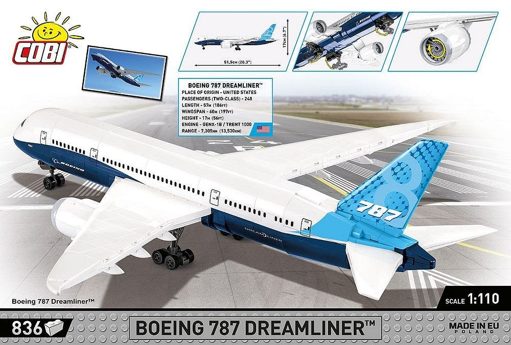 Cobi Boeing 787 Dreamliner, Juguete De Construcción Cobi-26603