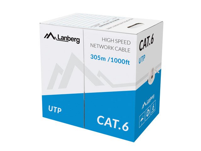 EAN 5901969421798 - Lanberg LCU6-11CU-0305-S cable de red Gris 305 m Cat6 U/UTP (UTP) imagen 1