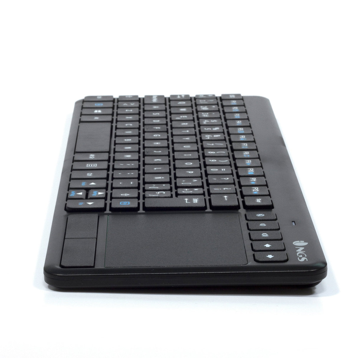 Teclado Frances Ngs Con Touchpad Con Teclas Multimedia Inalambrico 2.4ghz - Layout - Negro