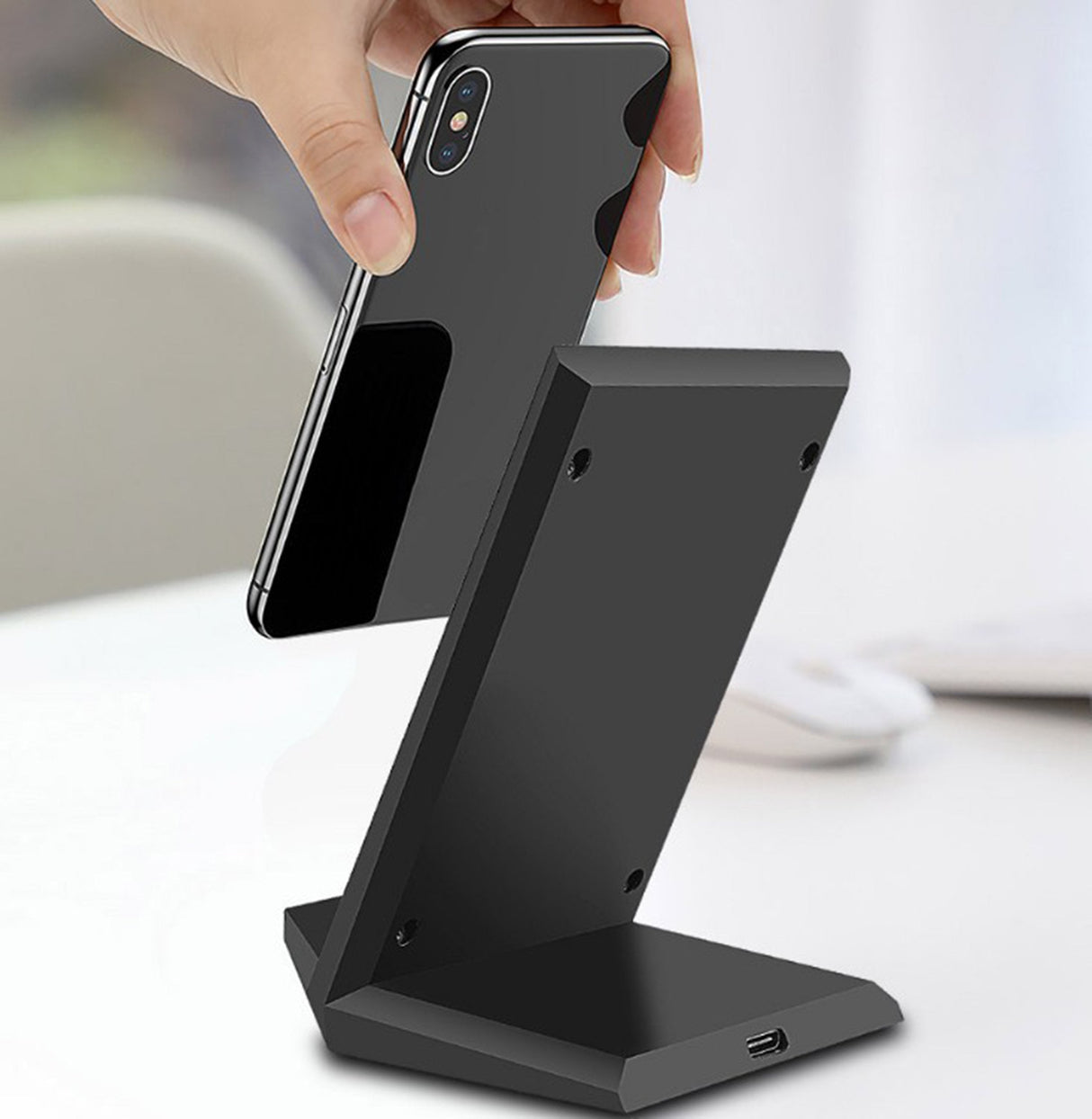 Cargador 2go 797330 Negro Usb Inalámbrico Para Smartphone Carga Rápida Interior