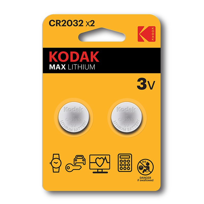 Kodak Cr2032 Batería De Un Solo Uso Litio