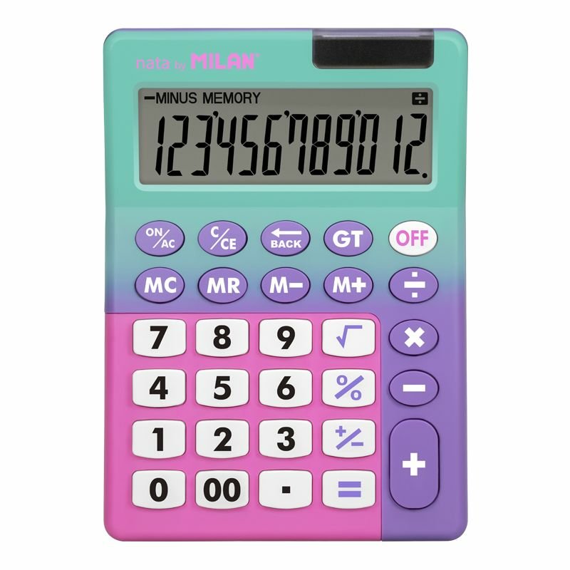 Milan Calculadora 12 Dígitos Sunset -Caja Expositora-
