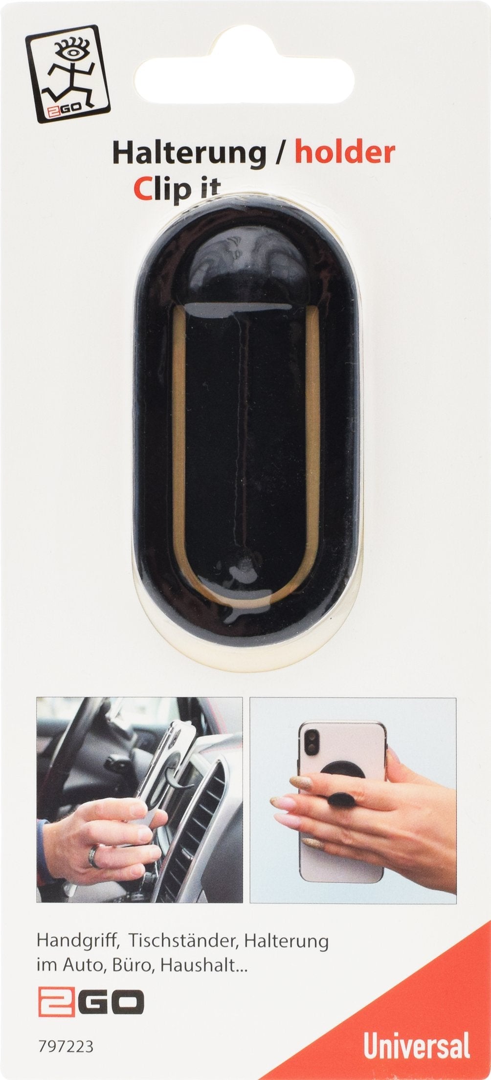 2go Universal Handy-Klammer "Clip It"