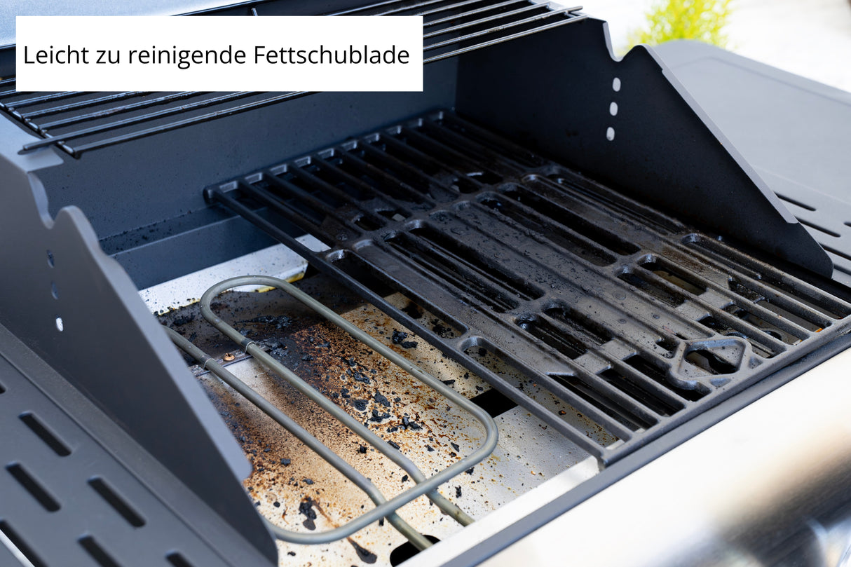 Unold Bbq Grillwagen Buddy (Negro, 2.600 Watt) 58595