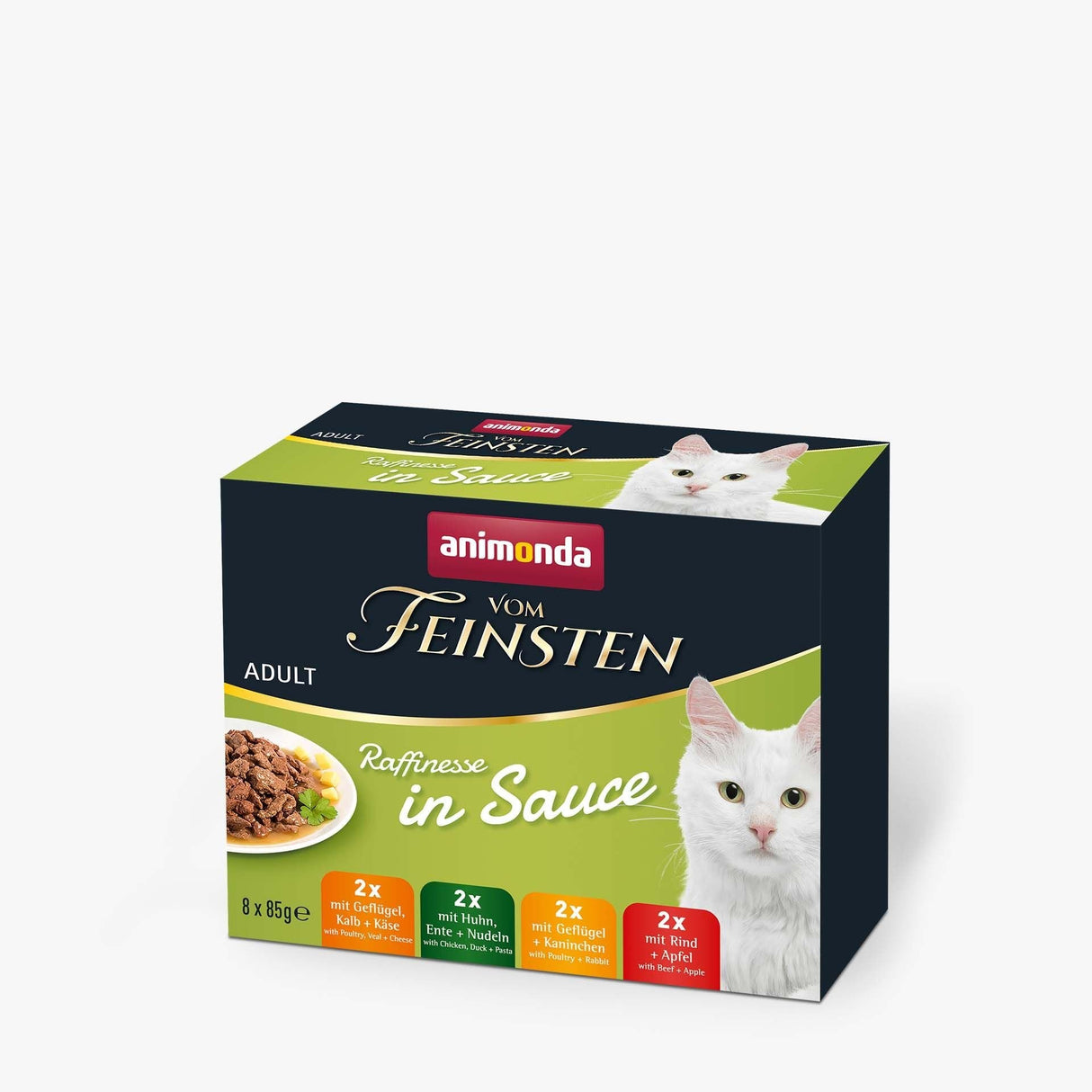 Comida Húmeda Para Gatos Animonda Vom Feinsten Adult Raffinesse In Sauce 8x85g