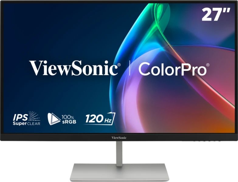 Monitor Pantone 27" 120hz 2k Qhd Validado 100 Srgb Y Calibrado De F Brica Con Usb-C De 90w. Blanco