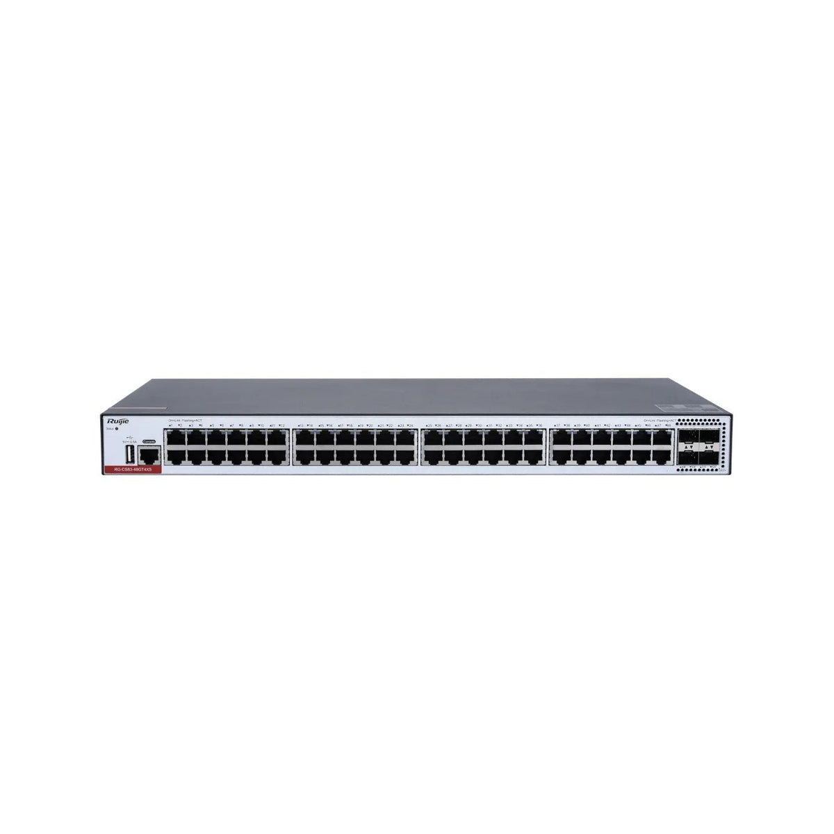 Switch Gestionable L3 Ruijie Rg-Cs83-48gt4xs 52p 48x1gb 4x10gb Sfp+ App Metalico Rack Negro