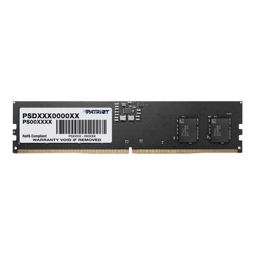 Memoria Patriot 8 Gb Ddr5-5200 Psd58g520041 Patriot Dimm 8 Gb Ddr5-5200, Ram Negro, Psd58g520041, Firma Psd58g520041 Negro