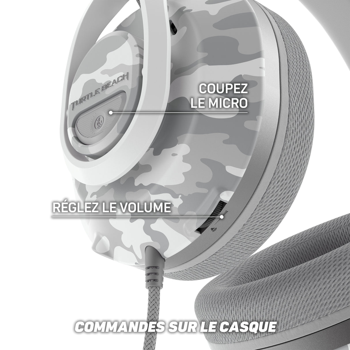 Auriculares Para Juegos Turtle Beach Recon 500 Arctic Camor