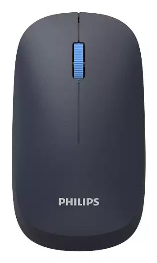 Mouse Philips Wireless Y Bluetooth Spk7438l Multi-Device 2.4ghz Bt 5.0 4 Botones 1600 Dpi Negro