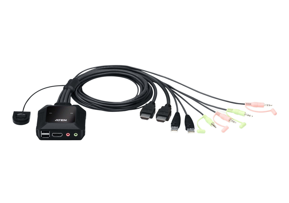 EAN 4710469340468 - ATEN CS22H interruptor KVM Negro imagen 1