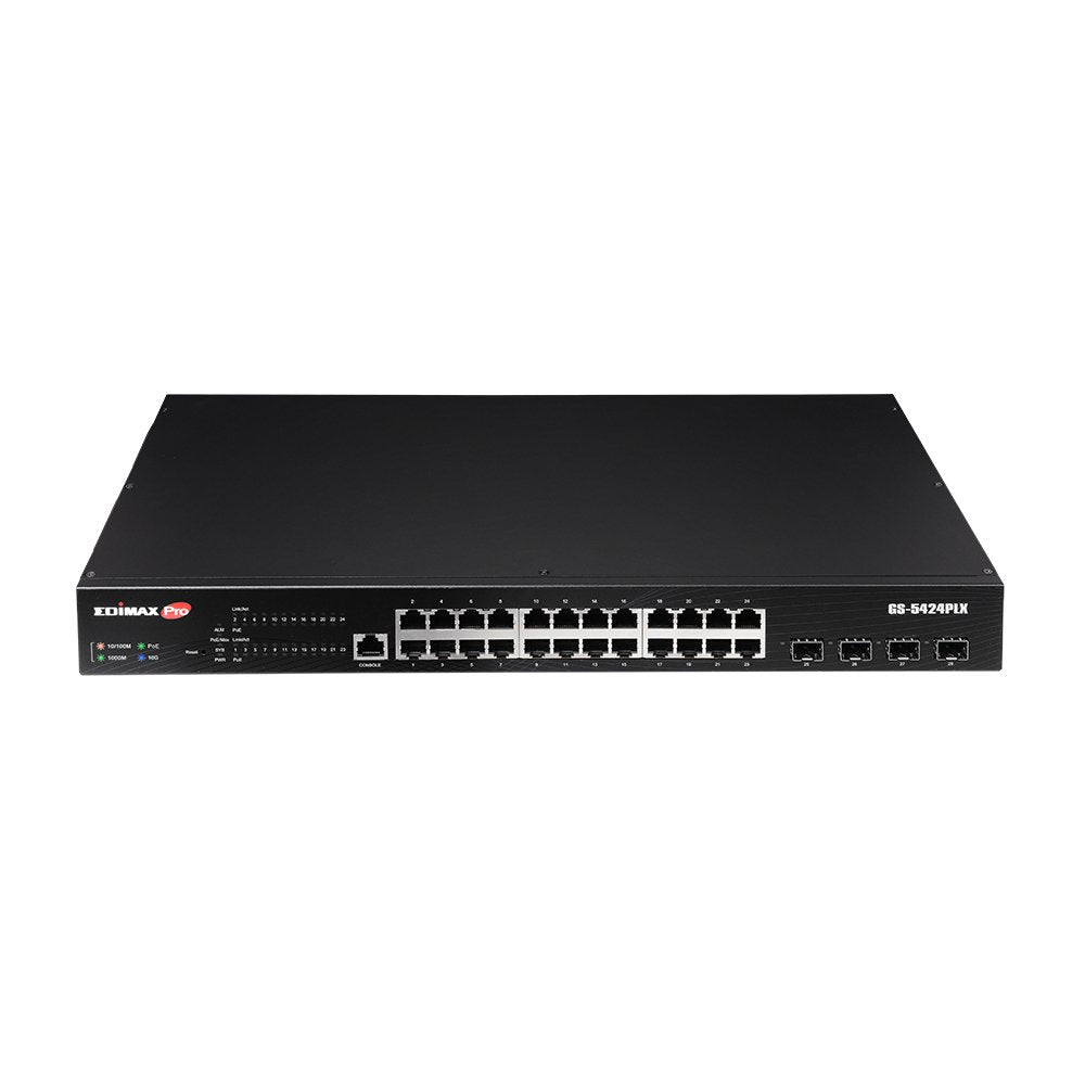 EAN 4717964703743 - Edimax GS-5424PLX switch Gestionado L2 Gigabit Ethernet (10/100/1000) Energía sobre Ethernet (PoE) 1U Neg imagen 1