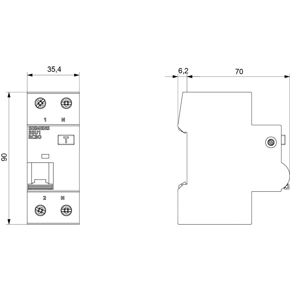 Siemens Interruptor Diferencial 10 A 230 V 5su1356-7kk10