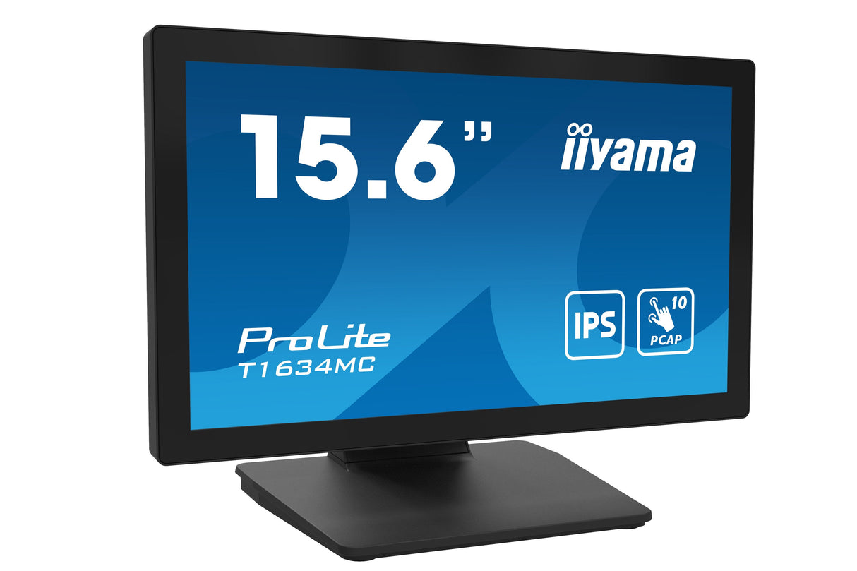 Iiyama 39,5 Cm 15,6" T1634mc-B1s 16:9 M-Touch Hdmi+Dp+Vga