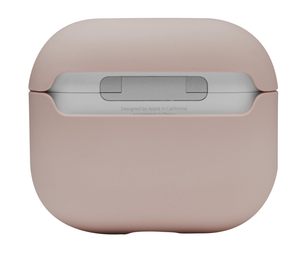 Dbramante1928 Costa Rica - Bolsa Fr Inalámbrico Kopfhrer - Recycelter Plástico, Silicona - Rosa Sandfarben - Fr Apple Airpods (3. Generation)