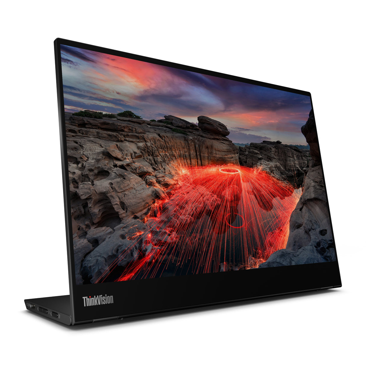 Lenovo - Thinkvision M14t Pantalla Para Pc 35,6 Cm (14") 2240 X 1400 Pixeles 2.2k Led Pantalla Táctil Negro
