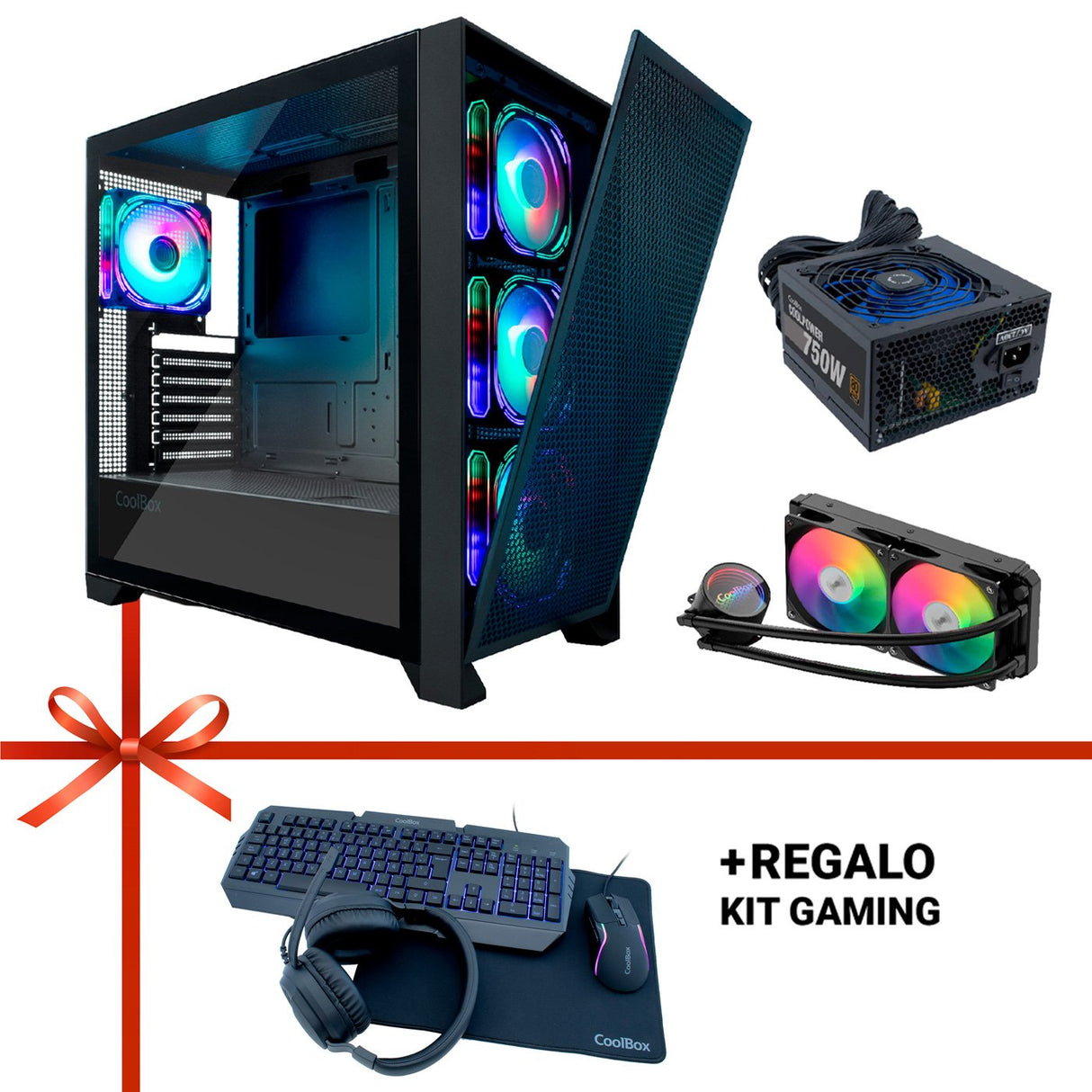 Caja Pc Coolbox Gaming Kit Ge2000