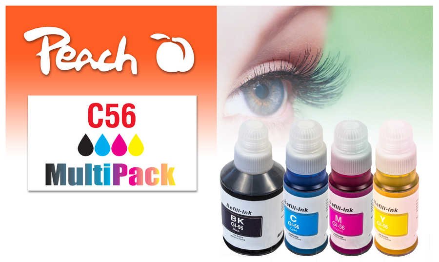 EAN 7640460547641 - Peach 321697 cartucho de tinta 4 pieza(s) Compatible Rendimiento estándar Negro, Cian, Magenta, Amarillo imagen 1