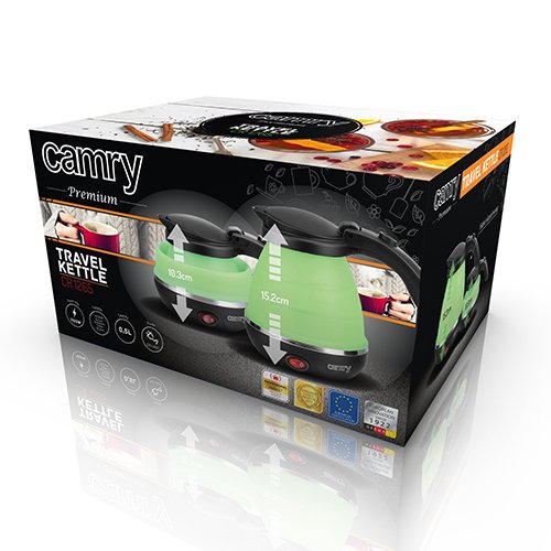 EAN 5908256839243 - Camry Premium CR 1265 tetera eléctrica 0,5 L 750 W Negro, Verde imagen 7